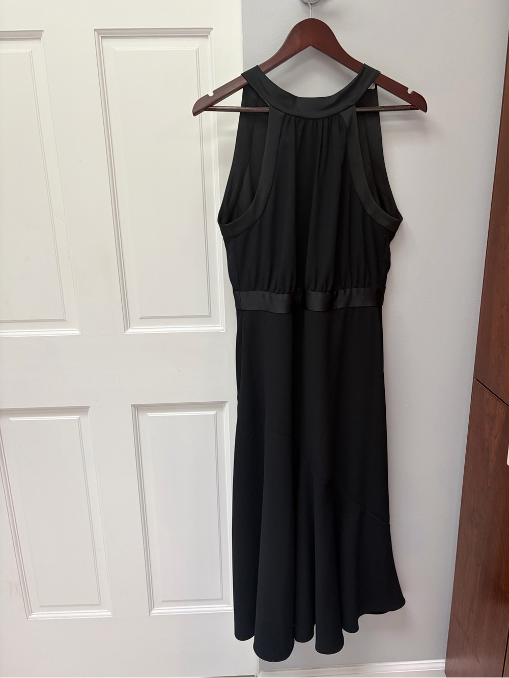 NWT Brooks Brothers Black Halter Midi Dress